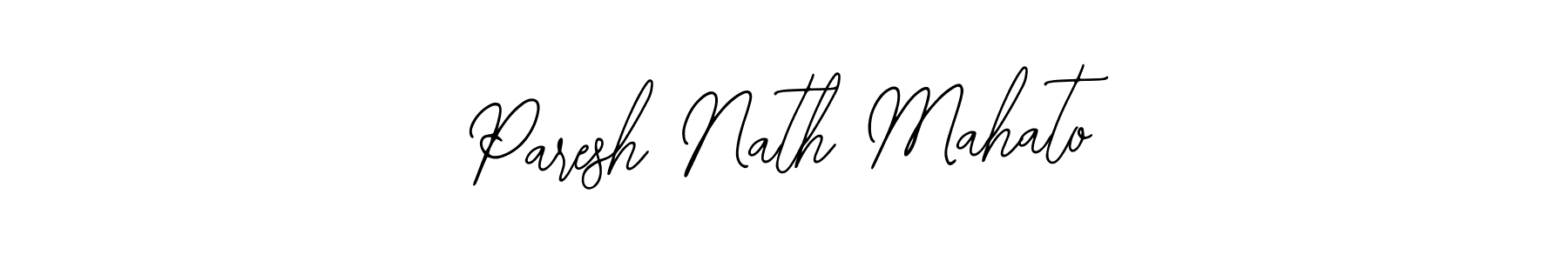 How to make Paresh Nath Mahato name signature. Use Bearetta-2O07w style for creating short signs online. This is the latest handwritten sign. Paresh Nath Mahato signature style 12 images and pictures png