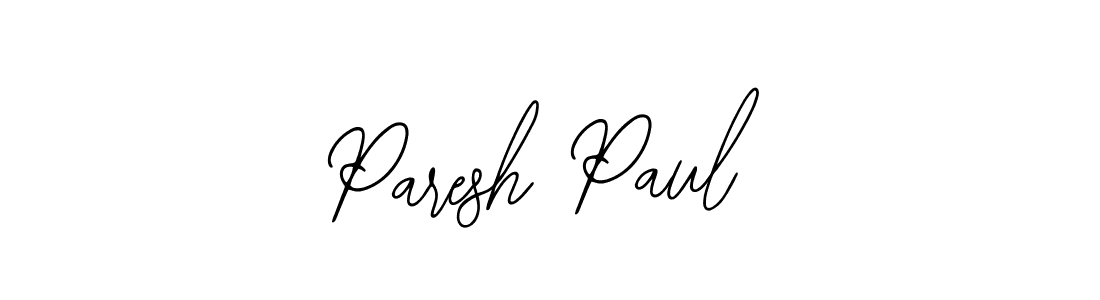 Create a beautiful signature design for name Paresh Paul. With this signature (Bearetta-2O07w) fonts, you can make a handwritten signature for free. Paresh Paul signature style 12 images and pictures png