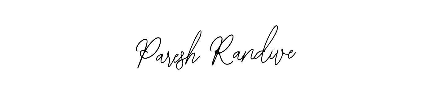 Use a signature maker to create a handwritten signature online. With this signature software, you can design (Bearetta-2O07w) your own signature for name Paresh Randive. Paresh Randive signature style 12 images and pictures png