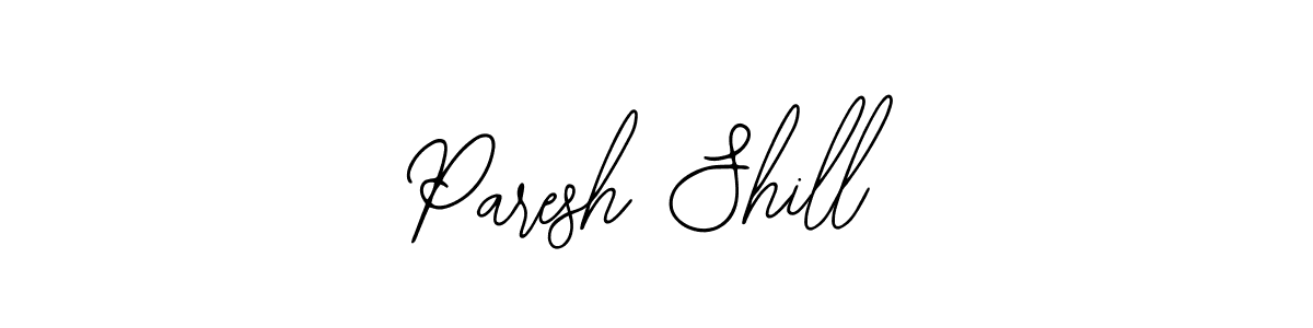 if you are searching for the best signature style for your name Paresh Shill. so please give up your signature search. here we have designed multiple signature styles  using Bearetta-2O07w. Paresh Shill signature style 12 images and pictures png