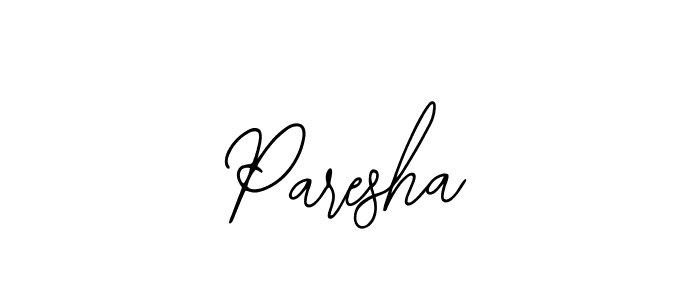 Design your own signature with our free online signature maker. With this signature software, you can create a handwritten (Bearetta-2O07w) signature for name Paresha. Paresha signature style 12 images and pictures png