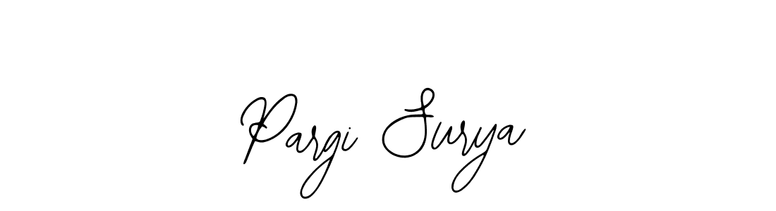 How to Draw Pargi Surya signature style? Bearetta-2O07w is a latest design signature styles for name Pargi Surya. Pargi Surya signature style 12 images and pictures png