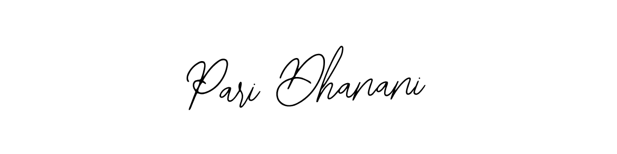 Design your own signature with our free online signature maker. With this signature software, you can create a handwritten (Bearetta-2O07w) signature for name Pari Dhanani. Pari Dhanani signature style 12 images and pictures png