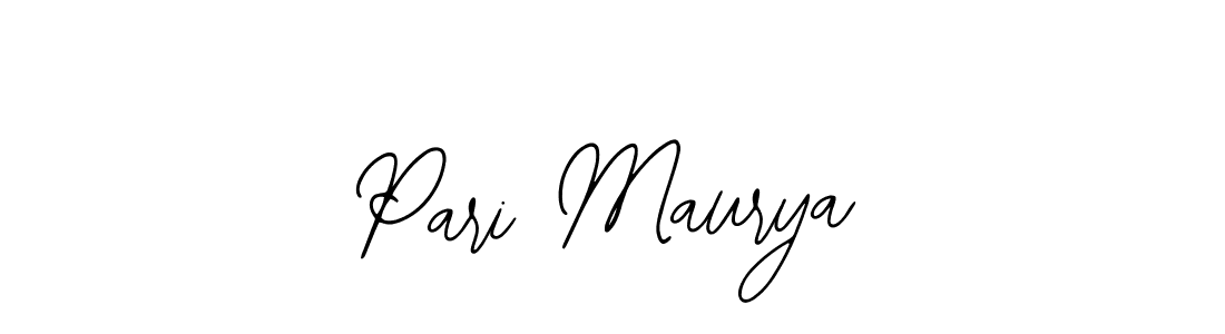 It looks lik you need a new signature style for name Pari Maurya. Design unique handwritten (Bearetta-2O07w) signature with our free signature maker in just a few clicks. Pari Maurya signature style 12 images and pictures png