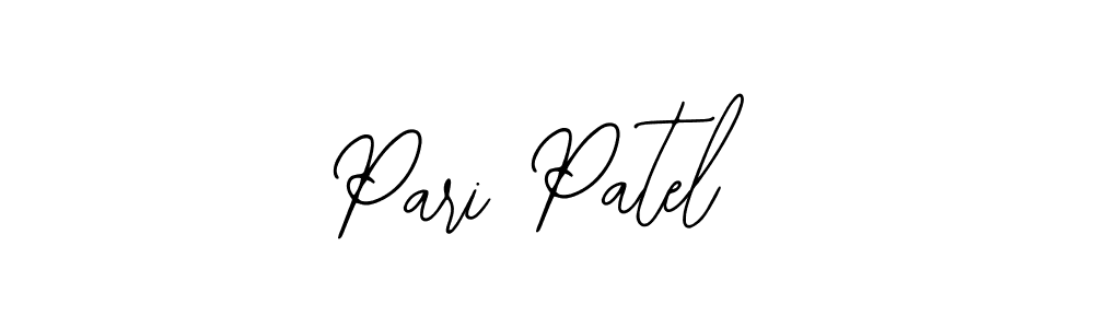 Also You can easily find your signature by using the search form. We will create Pari Patel name handwritten signature images for you free of cost using Bearetta-2O07w sign style. Pari Patel signature style 12 images and pictures png