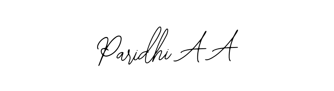 if you are searching for the best signature style for your name Paridhi A A. so please give up your signature search. here we have designed multiple signature styles  using Bearetta-2O07w. Paridhi A A signature style 12 images and pictures png