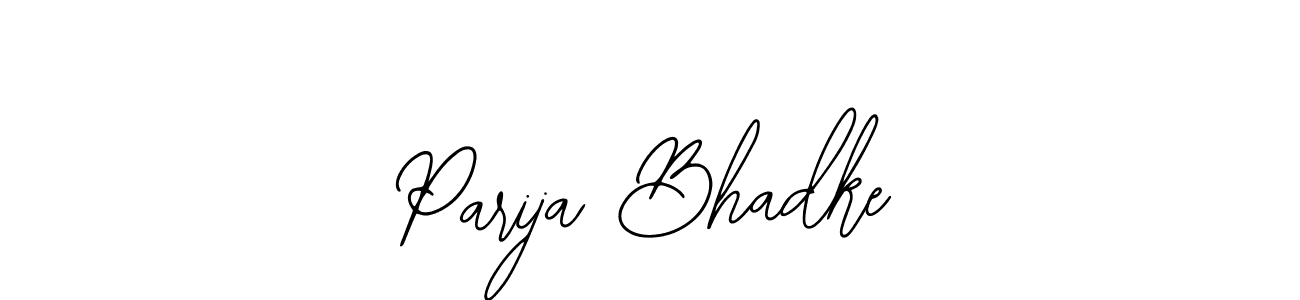 Similarly Bearetta-2O07w is the best handwritten signature design. Signature creator online .You can use it as an online autograph creator for name Parija Bhadke. Parija Bhadke signature style 12 images and pictures png