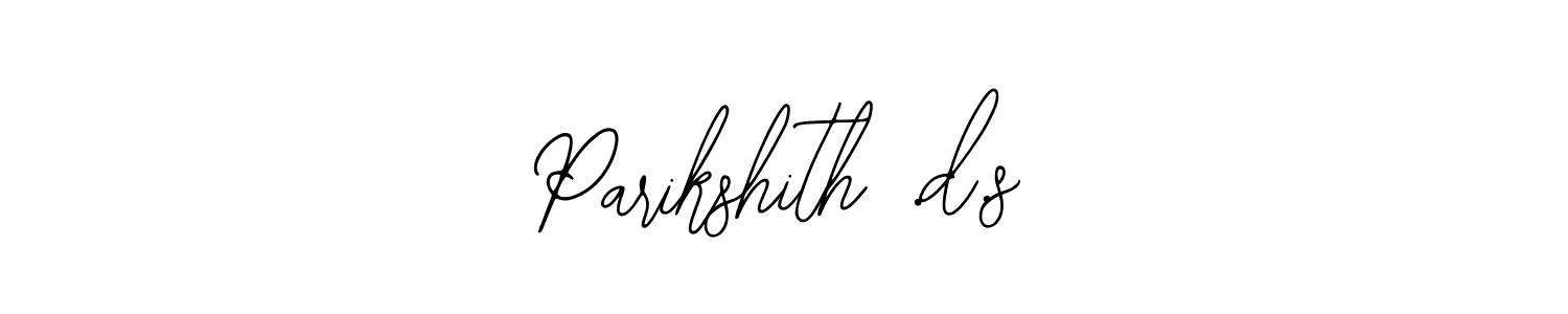 if you are searching for the best signature style for your name Parikshith .d.s. so please give up your signature search. here we have designed multiple signature styles  using Bearetta-2O07w. Parikshith .d.s signature style 12 images and pictures png