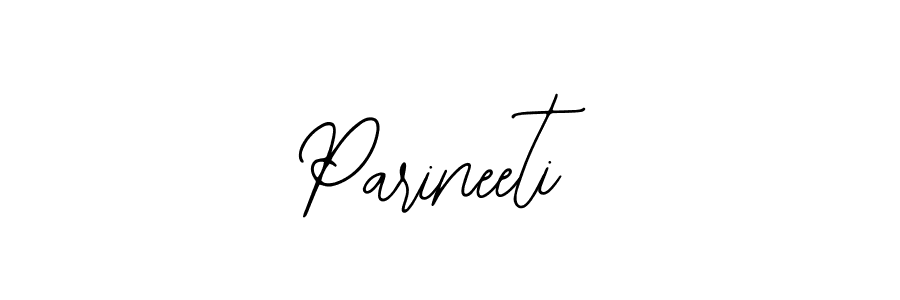 How to make Parineeti name signature. Use Bearetta-2O07w style for creating short signs online. This is the latest handwritten sign. Parineeti signature style 12 images and pictures png