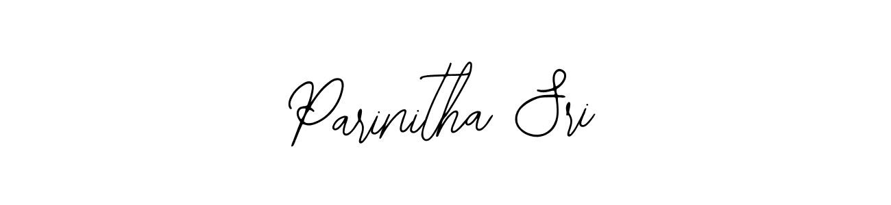 You should practise on your own different ways (Bearetta-2O07w) to write your name (Parinitha Sri) in signature. don't let someone else do it for you. Parinitha Sri signature style 12 images and pictures png