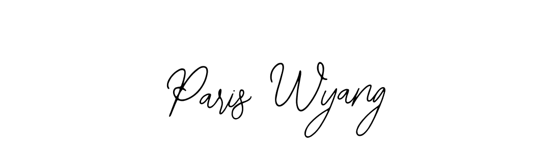 Use a signature maker to create a handwritten signature online. With this signature software, you can design (Bearetta-2O07w) your own signature for name Paris Wyang. Paris Wyang signature style 12 images and pictures png