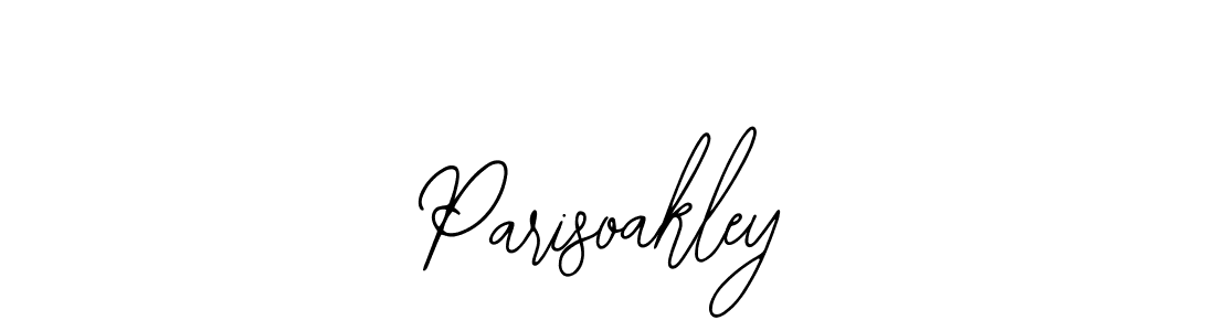 How to make Parisoakley name signature. Use Bearetta-2O07w style for creating short signs online. This is the latest handwritten sign. Parisoakley signature style 12 images and pictures png