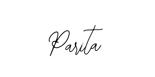 How to make Parita name signature. Use Bearetta-2O07w style for creating short signs online. This is the latest handwritten sign. Parita signature style 12 images and pictures png