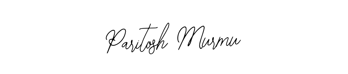 You should practise on your own different ways (Bearetta-2O07w) to write your name (Paritosh Murmu) in signature. don't let someone else do it for you. Paritosh Murmu signature style 12 images and pictures png
