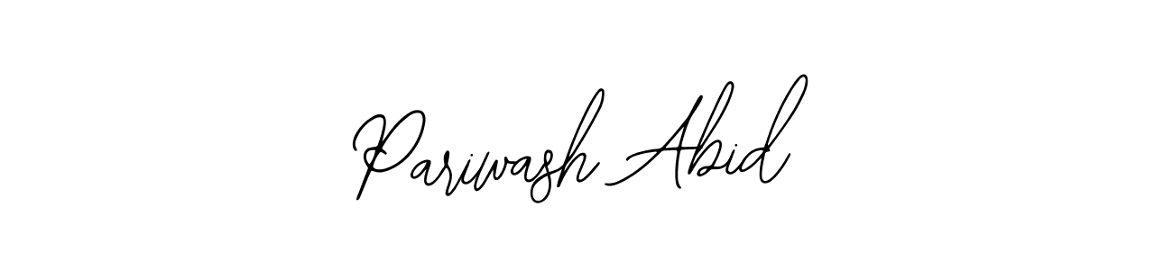 if you are searching for the best signature style for your name Pariwash Abid. so please give up your signature search. here we have designed multiple signature styles  using Bearetta-2O07w. Pariwash Abid signature style 12 images and pictures png