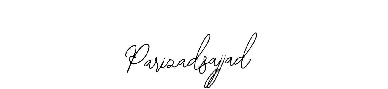 The best way (Bearetta-2O07w) to make a short signature is to pick only two or three words in your name. The name Parizadsajjad include a total of six letters. For converting this name. Parizadsajjad signature style 12 images and pictures png