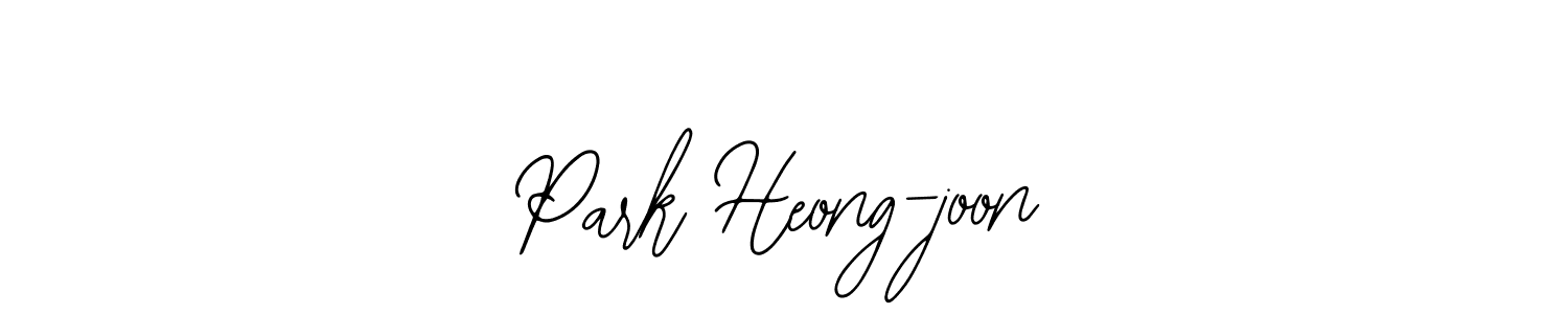 How to make Park Heong-joon name signature. Use Bearetta-2O07w style for creating short signs online. This is the latest handwritten sign. Park Heong-joon signature style 12 images and pictures png