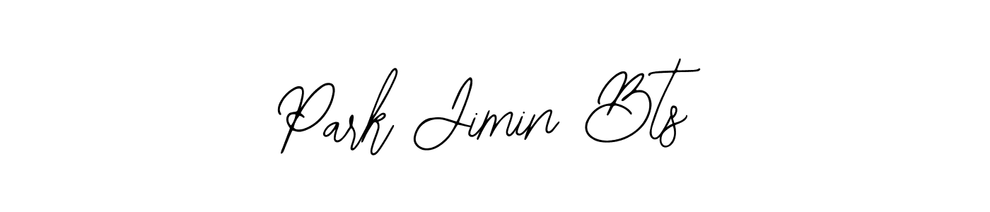 How to make Park Jimin Bts name signature. Use Bearetta-2O07w style for creating short signs online. This is the latest handwritten sign. Park Jimin Bts signature style 12 images and pictures png