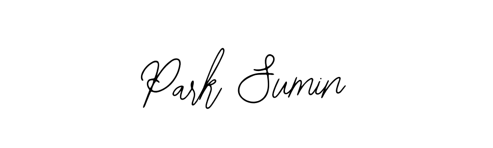 You should practise on your own different ways (Bearetta-2O07w) to write your name (Park Sumin) in signature. don't let someone else do it for you. Park Sumin signature style 12 images and pictures png