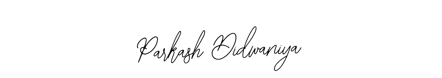 Design your own signature with our free online signature maker. With this signature software, you can create a handwritten (Bearetta-2O07w) signature for name Parkash Didwaniya. Parkash Didwaniya signature style 12 images and pictures png