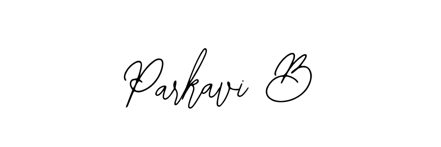 Parkavi B stylish signature style. Best Handwritten Sign (Bearetta-2O07w) for my name. Handwritten Signature Collection Ideas for my name Parkavi B. Parkavi B signature style 12 images and pictures png