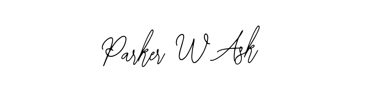Design your own signature with our free online signature maker. With this signature software, you can create a handwritten (Bearetta-2O07w) signature for name Parker W Ask. Parker W Ask signature style 12 images and pictures png