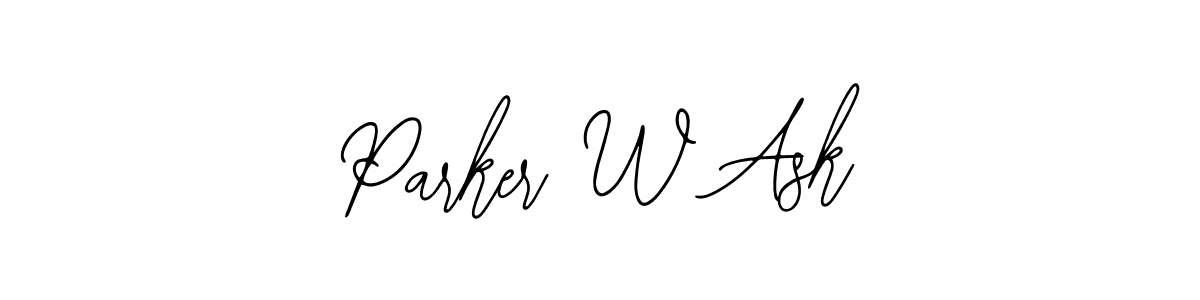 Design your own signature with our free online signature maker. With this signature software, you can create a handwritten (Bearetta-2O07w) signature for name Parker W Ask. Parker W Ask signature style 12 images and pictures png