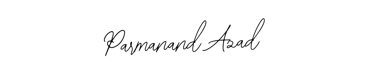 How to make Parmanand Azad name signature. Use Bearetta-2O07w style for creating short signs online. This is the latest handwritten sign. Parmanand Azad signature style 12 images and pictures png