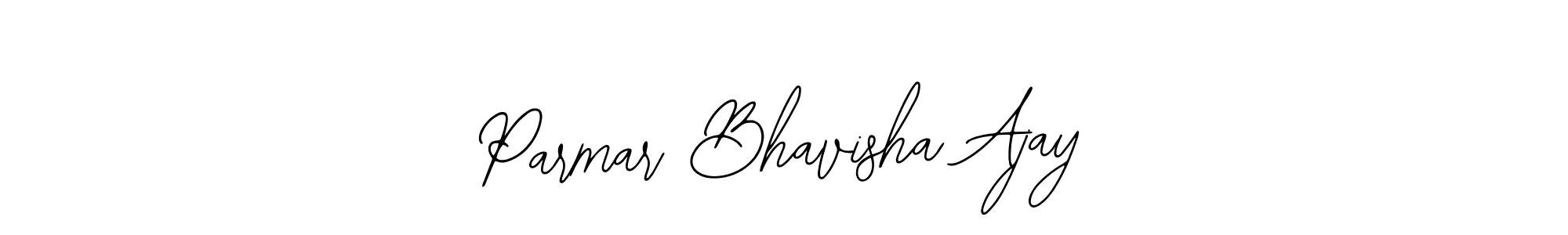 This is the best signature style for the Parmar Bhavisha Ajay name. Also you like these signature font (Bearetta-2O07w). Mix name signature. Parmar Bhavisha Ajay signature style 12 images and pictures png