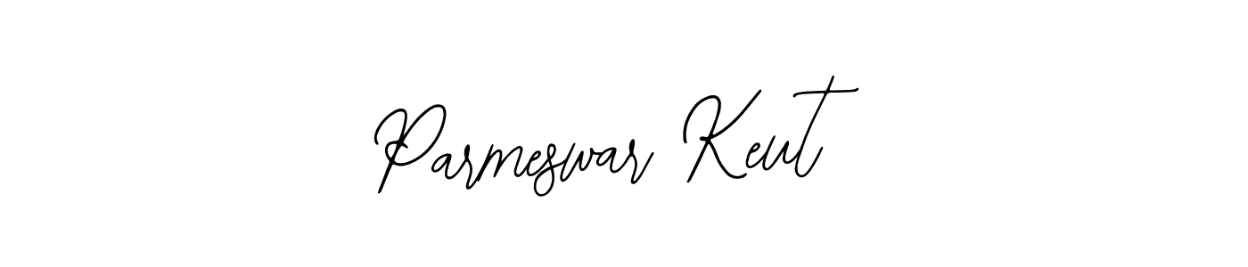 The best way (Bearetta-2O07w) to make a short signature is to pick only two or three words in your name. The name Parmeswar Keut include a total of six letters. For converting this name. Parmeswar Keut signature style 12 images and pictures png