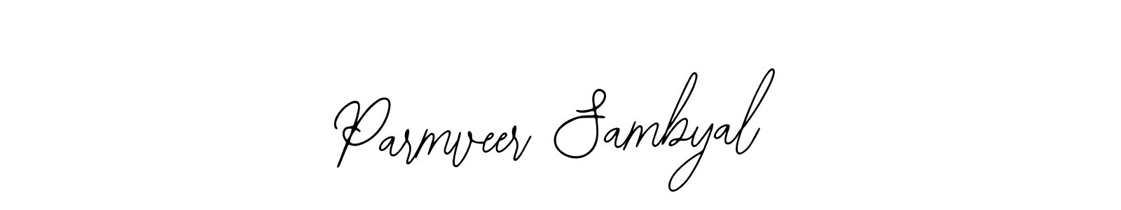 Make a beautiful signature design for name Parmveer Sambyal. Use this online signature maker to create a handwritten signature for free. Parmveer Sambyal signature style 12 images and pictures png