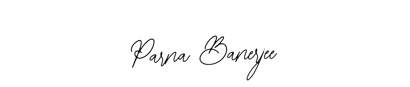 You should practise on your own different ways (Bearetta-2O07w) to write your name (Parna Banerjee) in signature. don't let someone else do it for you. Parna Banerjee signature style 12 images and pictures png