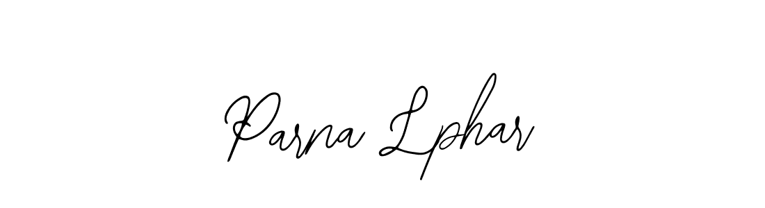 Design your own signature with our free online signature maker. With this signature software, you can create a handwritten (Bearetta-2O07w) signature for name Parna Lphar. Parna Lphar signature style 12 images and pictures png