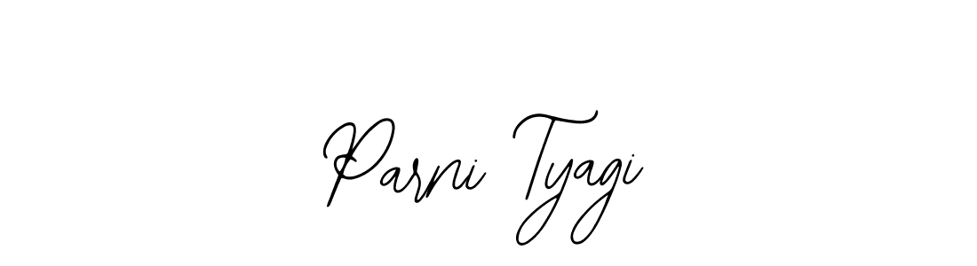 if you are searching for the best signature style for your name Parni Tyagi. so please give up your signature search. here we have designed multiple signature styles  using Bearetta-2O07w. Parni Tyagi signature style 12 images and pictures png