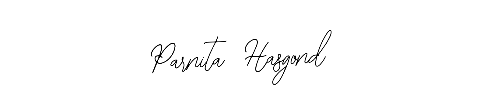 Design your own signature with our free online signature maker. With this signature software, you can create a handwritten (Bearetta-2O07w) signature for name Parnita  Hasgond. Parnita  Hasgond signature style 12 images and pictures png