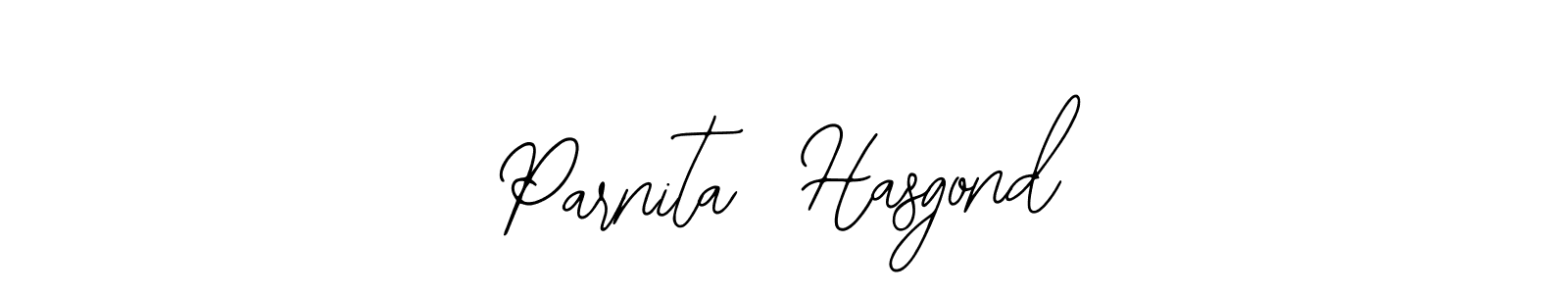 Design your own signature with our free online signature maker. With this signature software, you can create a handwritten (Bearetta-2O07w) signature for name Parnita  Hasgond. Parnita  Hasgond signature style 12 images and pictures png