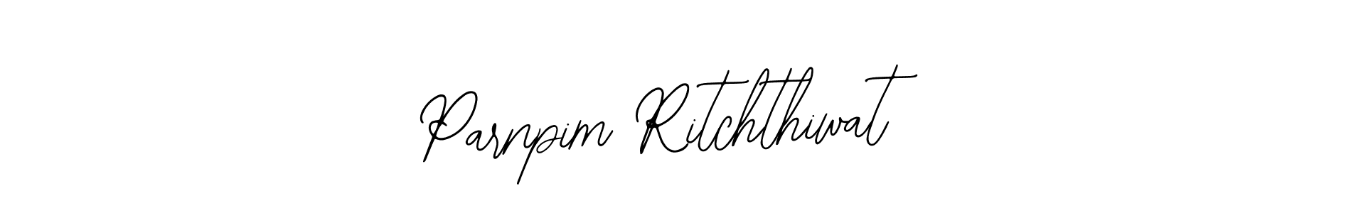 This is the best signature style for the Parnpim Ritchthiwat name. Also you like these signature font (Bearetta-2O07w). Mix name signature. Parnpim Ritchthiwat signature style 12 images and pictures png