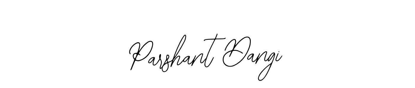 How to make Parshant Dangi name signature. Use Bearetta-2O07w style for creating short signs online. This is the latest handwritten sign. Parshant Dangi signature style 12 images and pictures png