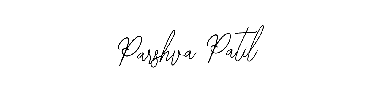 How to make Parshva Patil name signature. Use Bearetta-2O07w style for creating short signs online. This is the latest handwritten sign. Parshva Patil signature style 12 images and pictures png