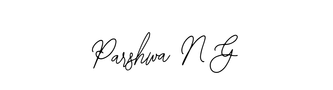 Create a beautiful signature design for name Parshwa N G. With this signature (Bearetta-2O07w) fonts, you can make a handwritten signature for free. Parshwa N G signature style 12 images and pictures png