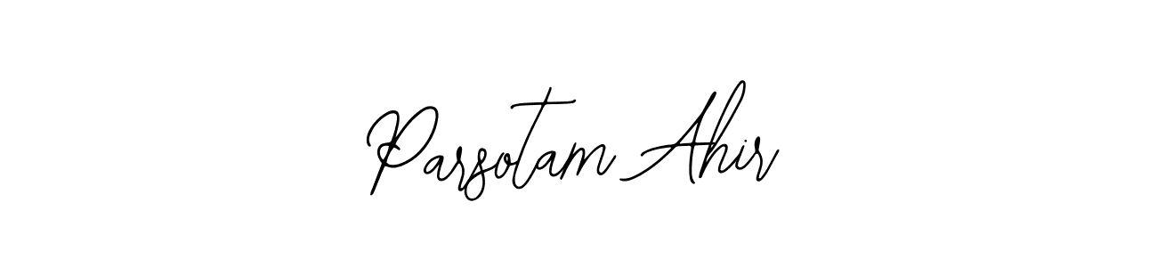 Make a beautiful signature design for name Parsotam Ahir. Use this online signature maker to create a handwritten signature for free. Parsotam Ahir signature style 12 images and pictures png