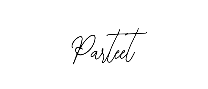 How to make Parteet name signature. Use Bearetta-2O07w style for creating short signs online. This is the latest handwritten sign. Parteet signature style 12 images and pictures png