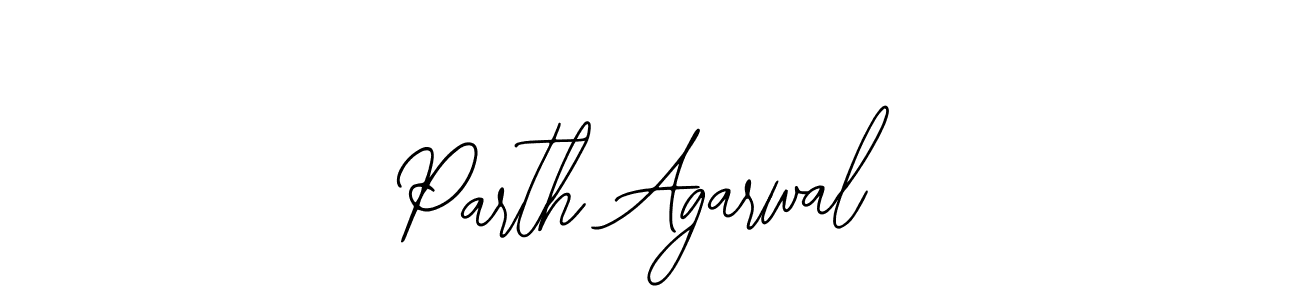 How to make Parth Agarwal name signature. Use Bearetta-2O07w style for creating short signs online. This is the latest handwritten sign. Parth Agarwal signature style 12 images and pictures png