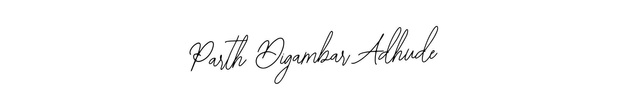 Create a beautiful signature design for name Parth Digambar Adhude. With this signature (Bearetta-2O07w) fonts, you can make a handwritten signature for free. Parth Digambar Adhude signature style 12 images and pictures png