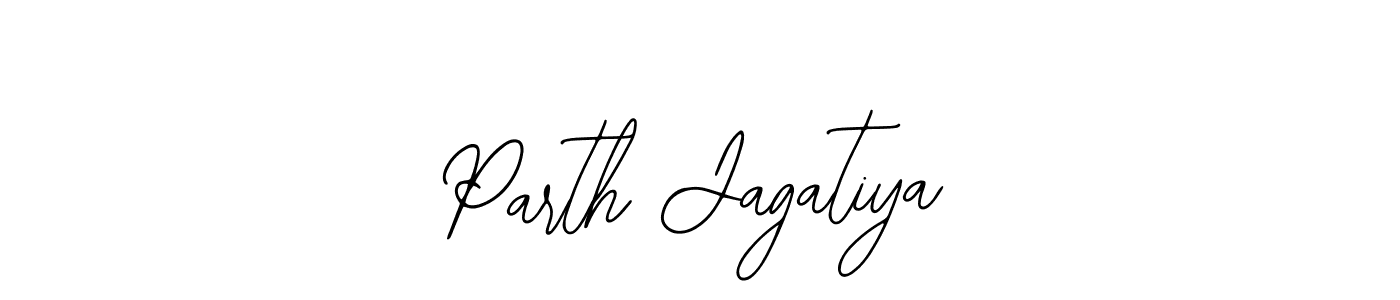 Use a signature maker to create a handwritten signature online. With this signature software, you can design (Bearetta-2O07w) your own signature for name Parth Jagatiya. Parth Jagatiya signature style 12 images and pictures png