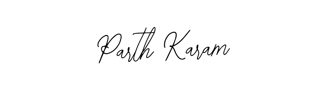 This is the best signature style for the Parth Karam name. Also you like these signature font (Bearetta-2O07w). Mix name signature. Parth Karam signature style 12 images and pictures png