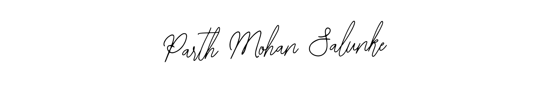 How to make Parth Mohan Salunke name signature. Use Bearetta-2O07w style for creating short signs online. This is the latest handwritten sign. Parth Mohan Salunke signature style 12 images and pictures png