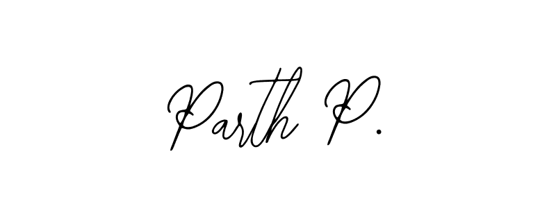 Use a signature maker to create a handwritten signature online. With this signature software, you can design (Bearetta-2O07w) your own signature for name Parth P.. Parth P. signature style 12 images and pictures png