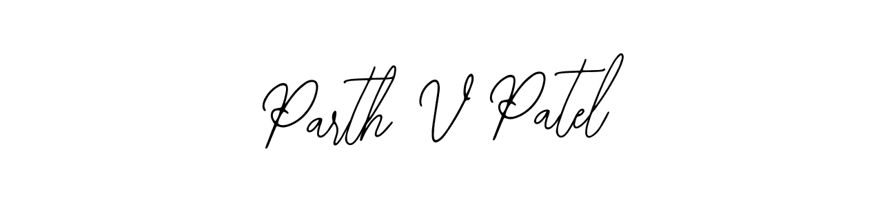 How to make Parth V Patel signature? Bearetta-2O07w is a professional autograph style. Create handwritten signature for Parth V Patel name. Parth V Patel signature style 12 images and pictures png