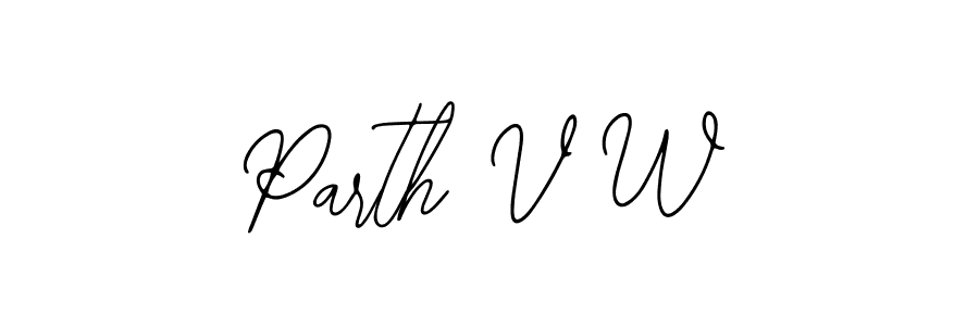 Make a beautiful signature design for name Parth V W. Use this online signature maker to create a handwritten signature for free. Parth V W signature style 12 images and pictures png